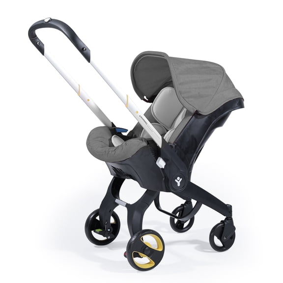 AFSH Baby Stroller, Lightweight Foldable Newborn Travel Carrier Stroller, with 3 Modes, Adjustable Handle, 5-Point Safety Harness, Gray