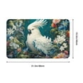 Bathroom Rugs Non Slip Washable Tropical Parrot Floral Artwork