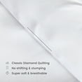 thumbnail image 7 of Sleep Zone Queen Comforter Duvet Insert, Down Alternative Reversible Comforter, Lightweight, Soft and Breathable Bedding All Season, Diamond Quilting White, 7 of 7