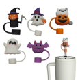 thumbnail image 2 of Halloween Silicone Straw Cap Silicone Straw Cap For 10mm Calibre Straws For Cup Drinking Dust Cap Straw Tips Cover Accessory, 2 of 4