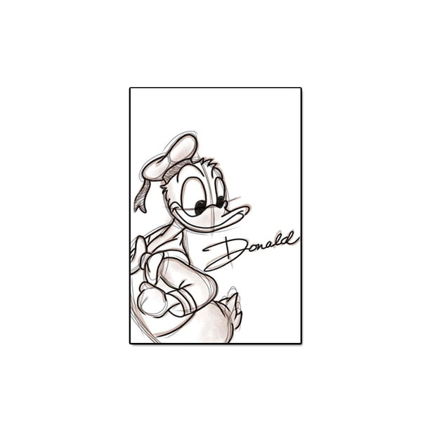 Minimalist Nursery Wall Art Decor Disney Mickey Mouse And Friends Poster Toy Story Line Art Canvas Painting Room Decoration Gift30X40cm No Frame Gao Jinjia LED