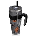 thumbnail image 2 of 40oz Tumbler,Halloween Gray Ghosts Cats and Pumpkins Insulated Tumblers with Removable Handle,Stainless Steel Double Vacuum Coffee Tumbler Cup with Straw for Home,Office,Travel,Party, 2 of 5