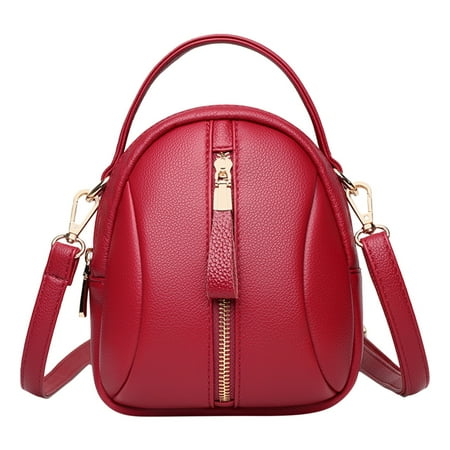 Leather Mini Small Sling Crossbody Shoulder Messenger Bag For Women Lady Girl