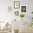 thumbnail image 5 of PixonSign Framed Wall Art Pablo Picasso Portrait and Plant Illustrations Posters, Set of 4 Duotone Variety Classic Digital Art Vintage Retro Abstract Canvas Prints for Home Decor - 8"x10" White, 5 of 5