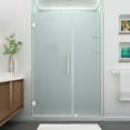 thumbnail image 5 of Aston SDR960F-CH-5331-10 72 x 53 x 0.38 in. Belmore GS Frameless Hinged Shower Door with Frosted Glass & Glass Shelves, Chrome, 5 of 7