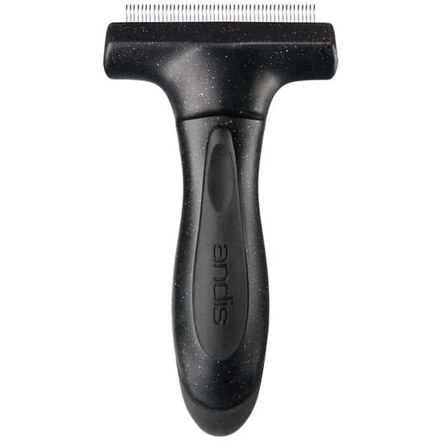 Andis 80970 Fine Tooth Deshedding Rake, Black - Pack of 6