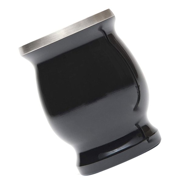 Ounissouiy Taza de té Mate de acero inoxidable de doble pared, taza de té con aislamiento térmico, taza de té de lectura de doble capa con pajita y Teteras negro