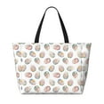 thumbnail image 2 of Daiia Easter eggs with flowers Pattern Beach Travel Bag - Water-Resistant Beach Bag, Lightweight Tote with 7 Pockets for Women and Men - Gym,Pool,Camping,Reusable Grocery Bag, 2 of 7