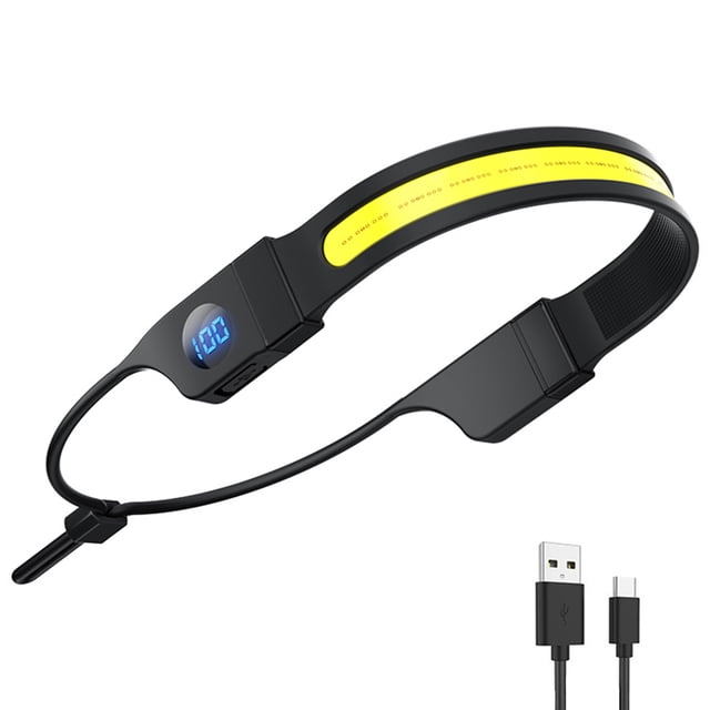 LED + COB recargable faro impermeable lámpara de cabeza para acampar pesca senderismo
