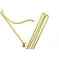 thumbnail image 3 of Twist Gold Chain Necklace, Stainless Steel Rope Chain for Men Women, 16-26 Inches, 3 of 7