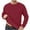 Wine, variant on zbxnLI Men's Sherpa Sweatshirts Fleece Lined Pullover Crew Neck Long Sleeve Warm Winter Tops S-5XL