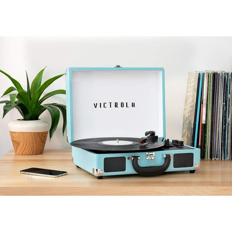 Victrola Vintage Journey 3-Speed Bluetooth Portable Suitcase