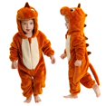 thumbnail image 3 of Peleles de dinosaurio MICHLEY para bebé, ropa de franela con capucha de invierno para niños pequeños, monos, mono, disfraz para niños, Halloween, 3 of 5