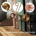 thumbnail image 3 of Copper Book Holder Ring, Finger Rings Bookmark Kit for Book Lovers, Funny Readingpage Copper Book Holder, Finger Ring BookOpener Holders  Silver 2PCS, 3 of 7