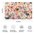 thumbnail image 3 of Dogs with Pioneer Flower Bathroom Rugs Mat,Non Slip Microfiber Bathroom Rug,Rubber Backing,Soft Bathroom Mats for Bathroom Floor,Tub and Shower,20x32in(50x80cm), 3 of 5