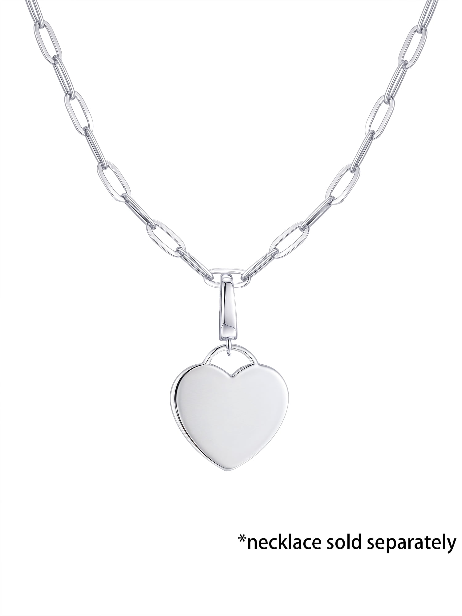 Brilliance Fine Jewelry Heart Charm in Sterling Silver