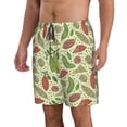 thumbnail image 2 of KLL Finger Lime Fruits Men's Casual Summer Beach Shorts Hawaiian Shorts with Pockets-Small, 2 of 5