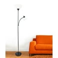 thumbnail image 5 of Simple Designs Floor Lamp with Reading Light, Black, 5 of 7