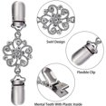 thumbnail image 3 of 6 Pcs Femmes Cardigan Clips Châle Clips Chaîne Créative Pull Clips, 3 of 5