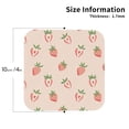 thumbnail image 3 of Pofeuu Strawberries Print Leather Coasters Set of 6, Round Cups Mugs Mat Pad for Home Kitchen Heat Resistant Drink Coasters,Square, 3 of 7