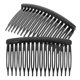 thumbnail image 3 of 2pcs Women's Girls 16-teeth Plastic Hair Comb / Hair Clip / Hair Pin / Hair Accesories (Black), 3 of 3