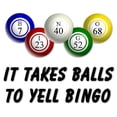 thumbnail image 3 of CafePress - Balls To Bingo Women's Light Pajamas - Women's Short Sleeve Print T-Shirt and Pants Light Cotton Pajama Set, 3 of 7