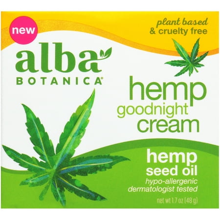 Alba Botanica Hemp Seed Oil Goodnight Cream, 1.7 oz