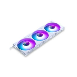 CORSAIR RS120 ARGB 120mm PWM Fans – Daisy-Chain Connection – Low-Noise – Magnetic Dome Bearing – Triple Pack – White