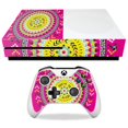 thumbnail image 1 of MightySkins Carbon Fiber Skin for Microsoft Xbox One S - Pink Aztec | Protective Durable Textured Carbon Fiber Finish | Easy to Apply Remove and Change Styles | Made in The USA, 1 of 2