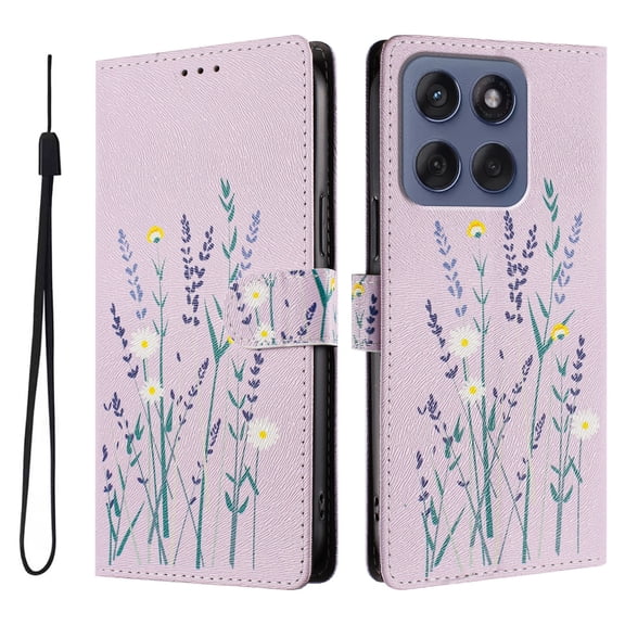 FOXDOCK Funda Tipo Cartera para Motorola Edge 60 Fusion con Soporte y Correa – Diseño de Patrones Lindos