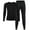 Black, variant on Lalamelon Men's Thermal Underwear Sets Top & Long Johns Breathable Quick Drying Thermo Base Layer