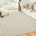 thumbnail image 7 of Haperlare Farmhouse Rugs Washable Non Shedding Braided Print Area Rugs for Bedroom Home Office Solid Beige Carpet,9'x12', 7 of 7