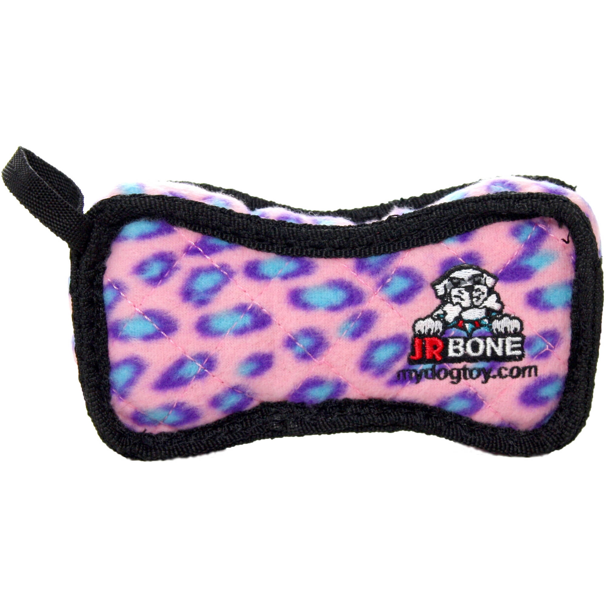 Tuffy Fish Dog Toy Leopard Junior Pink