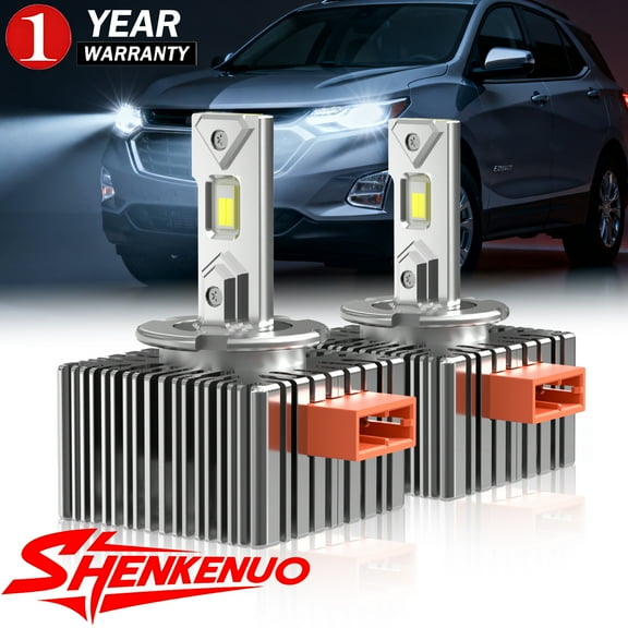 For Chevrolet Equinox 2018-2021 LED Headlight Kit | D5S High/Low Beam, 120W 500% Brightness, 6000K Cool White, Replace HID, 2PCS