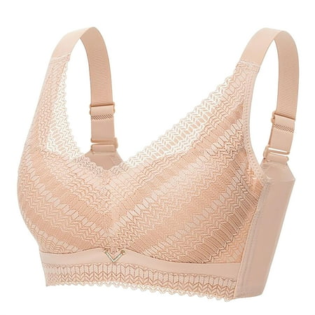 

Mrat Cute Bras for Women Push Up Women Wireless Bra Smooth Ladies Bra Soild Wire Free One-Piece Bra Everyday Underwear Female Padded Wireless Bra