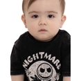 thumbnail image 3 of The Nightmare Before Christmas Baby Boys Graphic Mineral Washed Romper, Sizes 0/3 Months-24 Months, 3 of 7