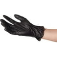 thumbnail image 4 of ForPro Disposable Vinyl Gloves, Black, Industrial Grade, Powder-Free, Latex-Free, Non-Sterile, Food Safe, 2.75 Mil. Palm, 3.9 Mil. Fingers, Small, 100-Count, 4 of 6
