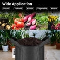 thumbnail image 6 of iPower Grow Bags Nonwoven Fabric Pots Aeration Container with Strap Handles, 5-Pack Black, 20 Gallon, 6 of 8