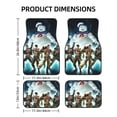 thumbnail image 2 of Film Ghostbusters Car Floor Mats 4-Piece Full Set Front Rear Auto Foot Mats Carpets Car Foot Pad Interior Accessories Decor, 2 of 6