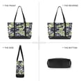 thumbnail image 6 of FORMRS Canvas Laptop Tote Bag for Women with 15.6" Computer Compartments Shoulder Handbag, Retro Floral Pattern, 6 of 7