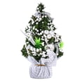 thumbnail image 1 of 1 pieza de mini decoración navideña de 20 cm, árbol con adornos, árbol de Navidad, decoración del día de Navidad, 1 of 6