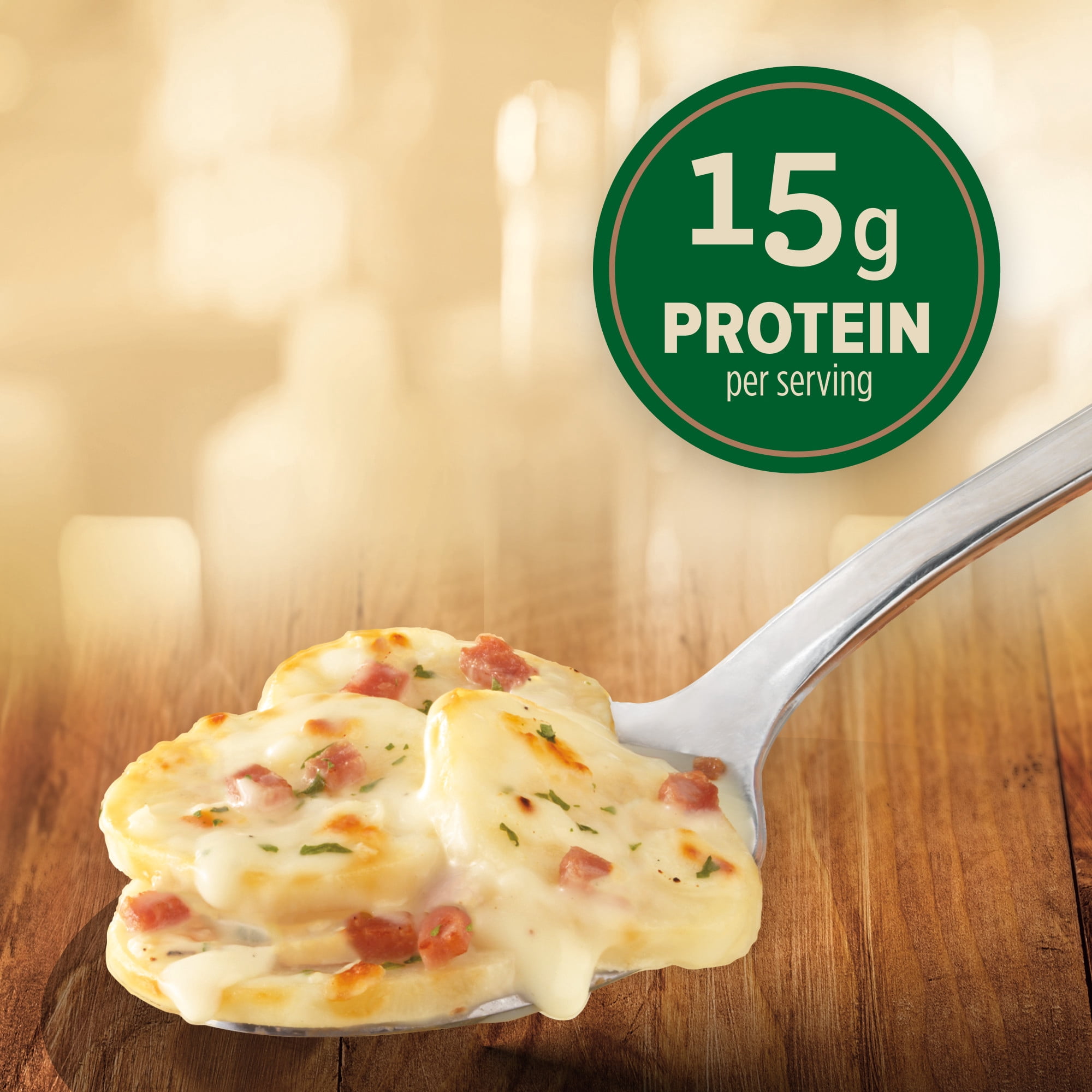 Marie Callender’s Scalloped Potatoes in a Creamy Cheese Sauce With Ham, Meal To Share, Frozen Meal, 27 oz.