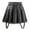 Black, variant on Littleforbig Women's A-Line Pleated Faux Leather Flared Casual Lace Trim Mini Skirts - Troublemaker Black Small