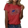 thumbnail image 7 of Cavosen 4th of July T Shirts Women Plus Size Patriotic Short Sleeve Crew Neck Shirts USA Star Striped Print Shirts Lady 2X Independence Day Casual Tops 4th of July Tunic Tees 2025 Patriotic Blouses, 7 of 7