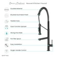 thumbnail image 6 of Nouvet Single Handle, Pull-Down Kitchen Faucet with Pot Filler in Gunmetal Grey, 6 of 11