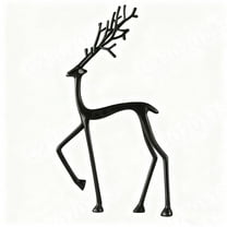 Moocorvic Black Reindeer Statues Christmas Tabletop Decorations Indoor, for Living Room,Office,European-Style Home Decor Christmas Gifts