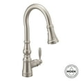 thumbnail image 2 of Moen S73004BL Kitchen Faucet Weymouth 1 Lever ADA Matte Black Pull Down, 2 of 7