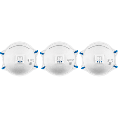 HART 3-Pack Premium Respirator Mask with Valve
