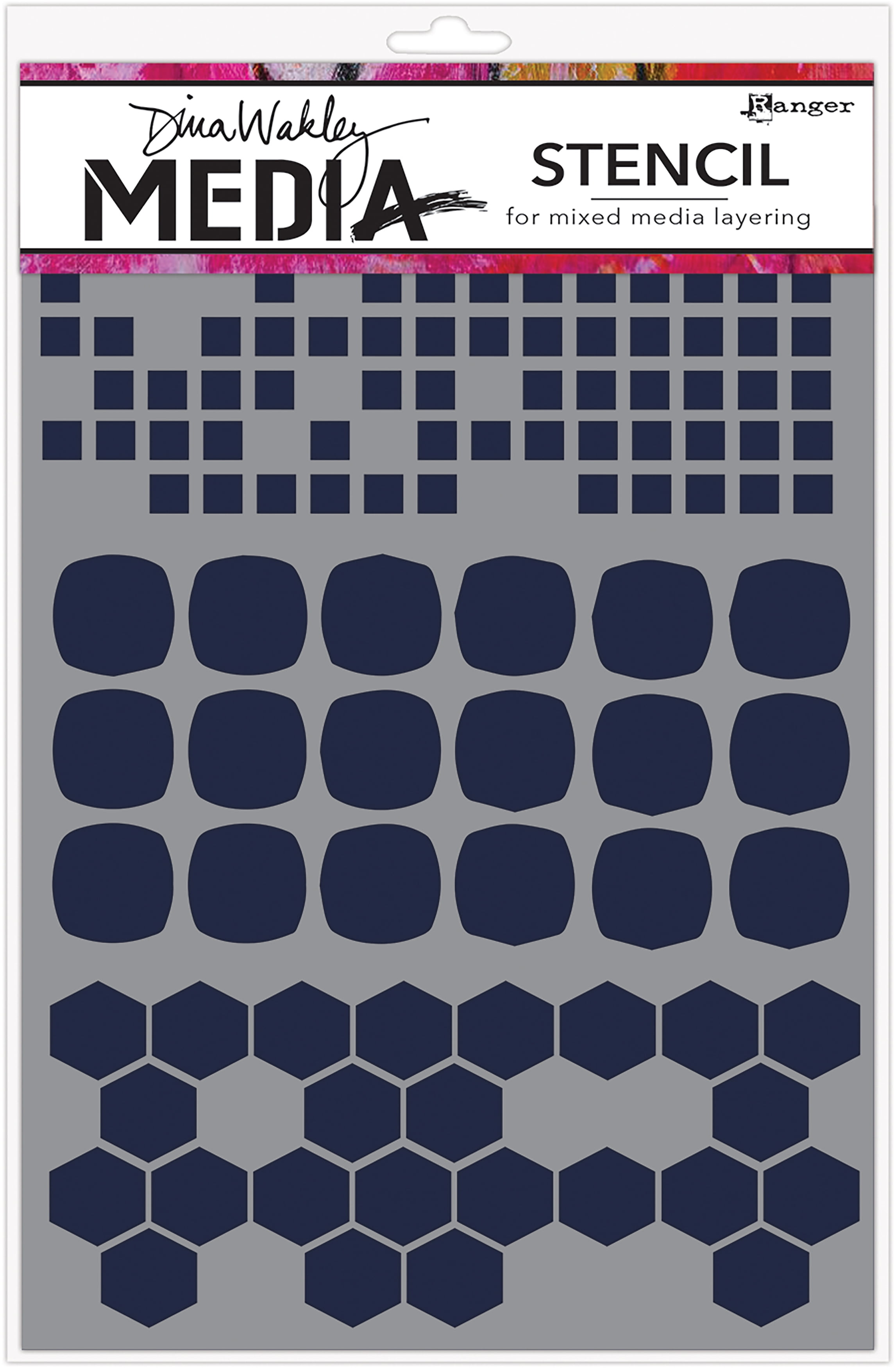 You Can Ranger Dina Wakley Media Stencils 6 by 9-Inch