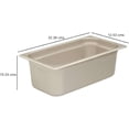 thumbnail image 2 of Inserto para mesa de vapor BROWNE USA acero inoxidable tamaño 1/3 profundidad 15.2 cm capacidad 6.4 L ideal para conservar y servir alimentos calientes en línea de servicio., 2 of 2